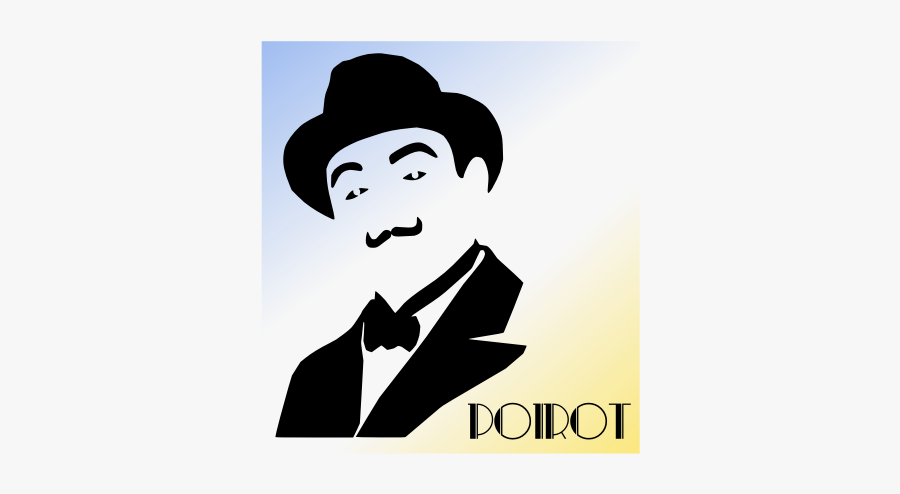 Vector Image Of Portrait Of Hercule Poirot - Hercule Poirot, Transparent Clipart