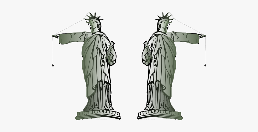 Statue Of Liberty Pointing, Transparent Clipart