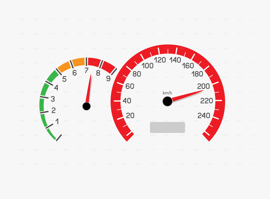 Car Control Panel Icon - Transparent Background Car Speed Meter Png, Transparent Clipart