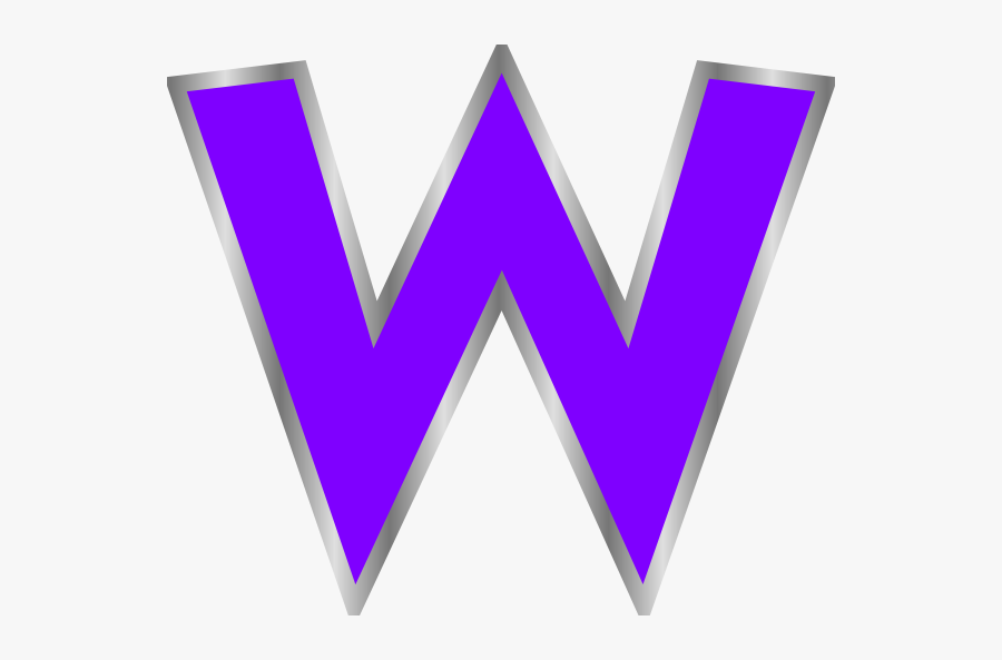 Purple Letter W Clipart, Transparent Clipart