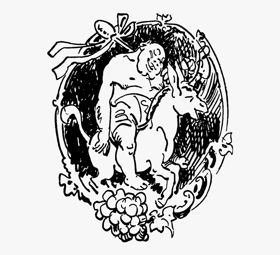 W Busch Der Haarbeutel 02a - Bag-wig, Transparent Clipart