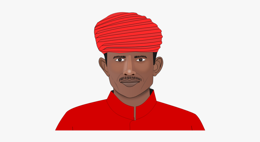 A Man Of India - Man In Turban Png, Transparent Clipart