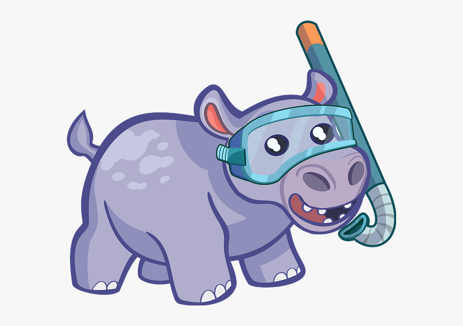 Hình Vẻ Con Hà Mã, Transparent Clipart