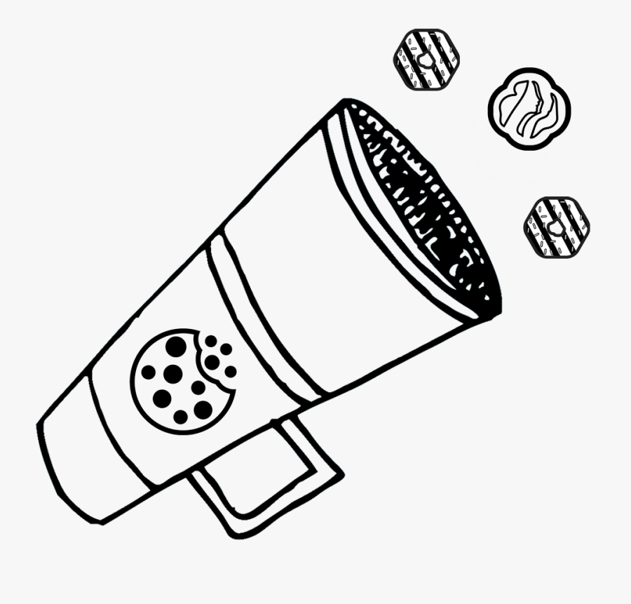 Hand Drawn Megaphone Icon, Transparent Clipart