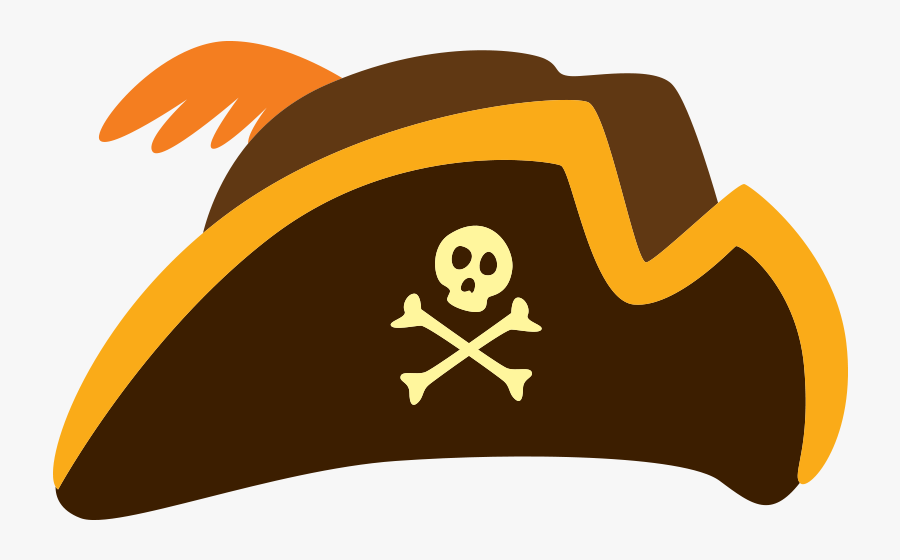 Transparent Pirate Hat Clipart Black And White - Pirate Hat Photo Booth Prop, Transparent Clipart