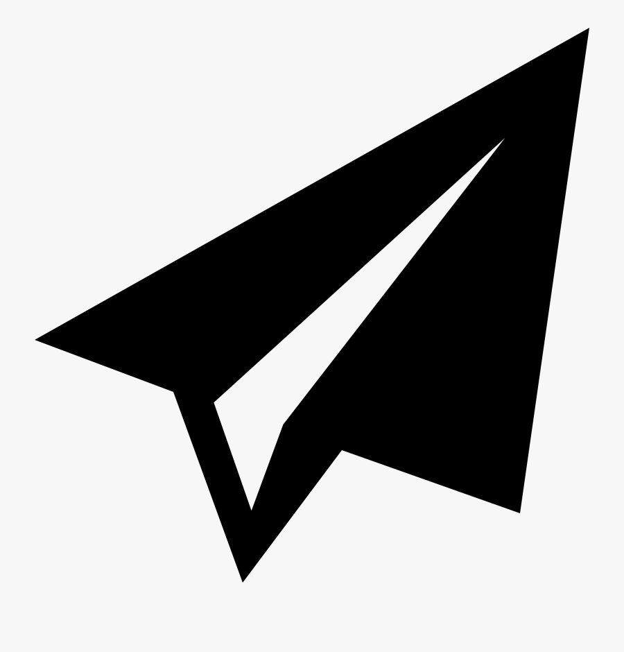 Paper Plane Png - Paper Plane Silhouette, Transparent Clipart
