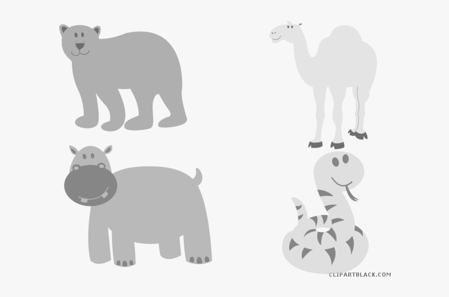 Baby Snake Animal Free Black White Clipart Images Clipartblack - Animal Vector Png, Transparent Clipart