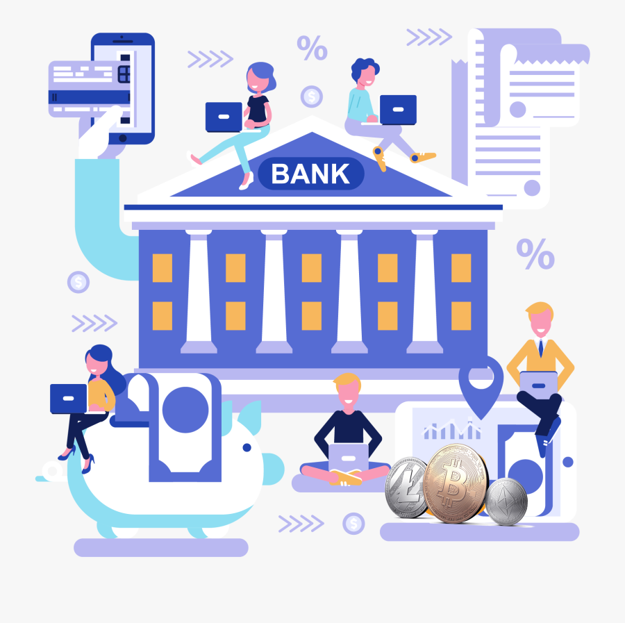 Bank Landing Page Template, Transparent Clipart