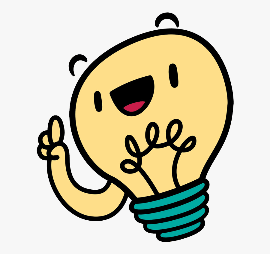 Transparent Flood Clipart - Cute Light Bulb Transparent, Transparent Clipart