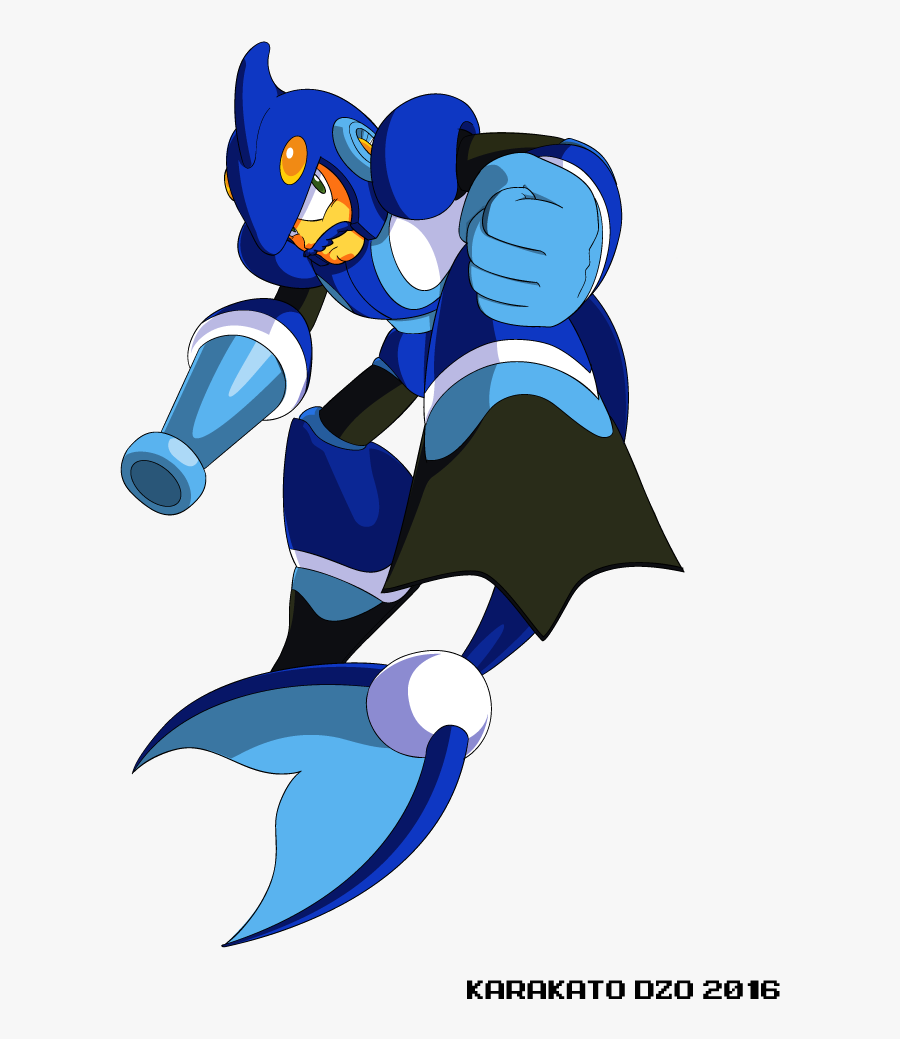 Megaman Dolphin Man Clipart , Png Download - Dolphin Man Mega Man, Transparent Clipart