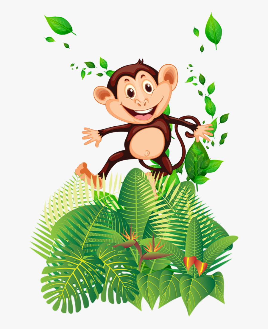 Foret Tropicale Dessin Singe, Transparent Clipart