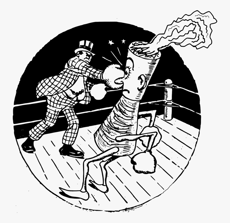 Best Way To Quit Smoking - Cigarette Fight, Transparent Clipart