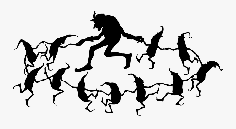 Irish Fairy Silhouette, Transparent Clipart