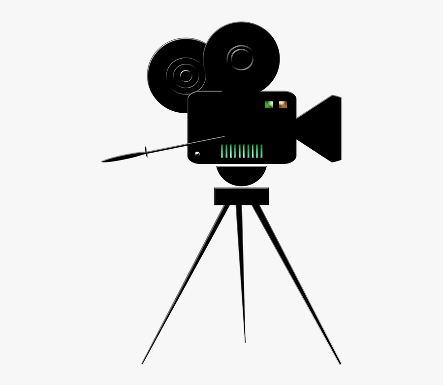 Movie Camera Clipart - Film Camera Transparent Background, Transparent Clipart