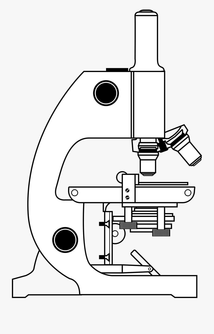 Microscope Clipart Black And White - Microscope Black And White, Transparent Clipart