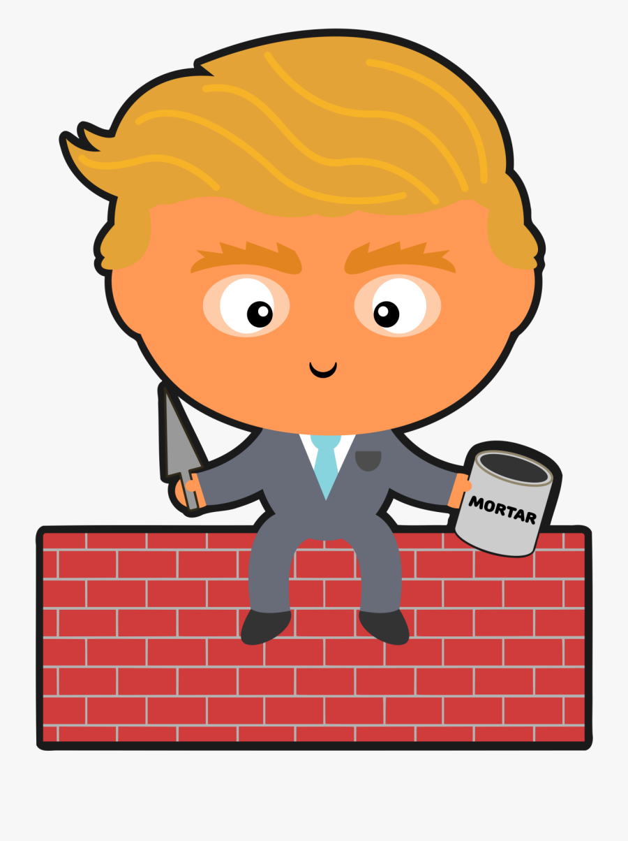 Republican Presidential Candidate Donald Trump Sitting - Cartoon, Transparent Clipart