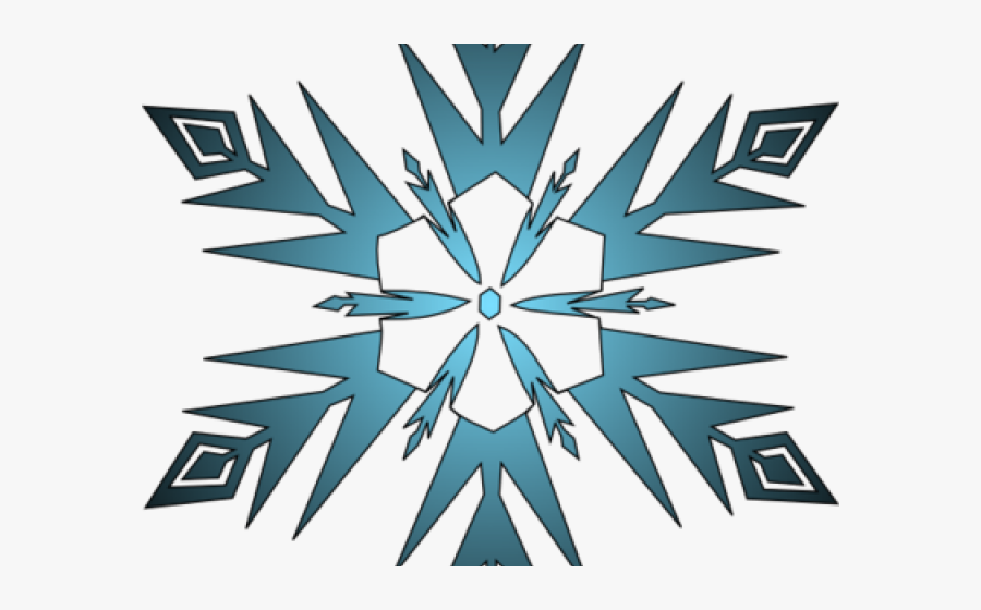 Frost Clipart Disney Frozen Snowflake - Frozen Snowflake Silhouette, Transparent Clipart