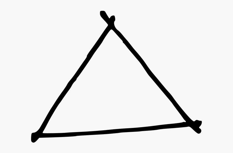 Architects Triangle - Sketch Of A Triangle, Transparent Clipart