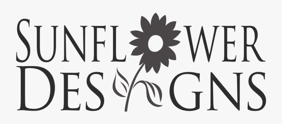 Sunflower Design Logo Crop Black - Honor Society Where Are You, Transparent Clipart