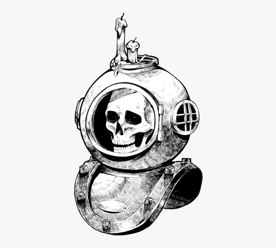 Nautical Rope Cliparts - Deep Sea Diver Shirt, Transparent Clipart