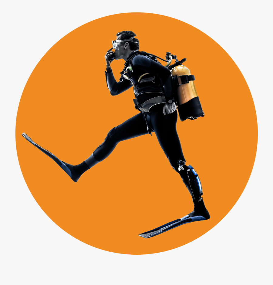 Scuba Main - Diving Man, Transparent Clipart