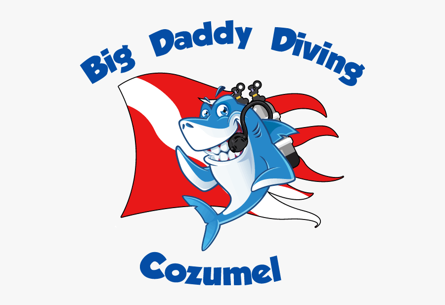 Big Daddy Diving Cozumel Mexico Scuba Diving Deep Sea - Cartoon, Transparent Clipart
