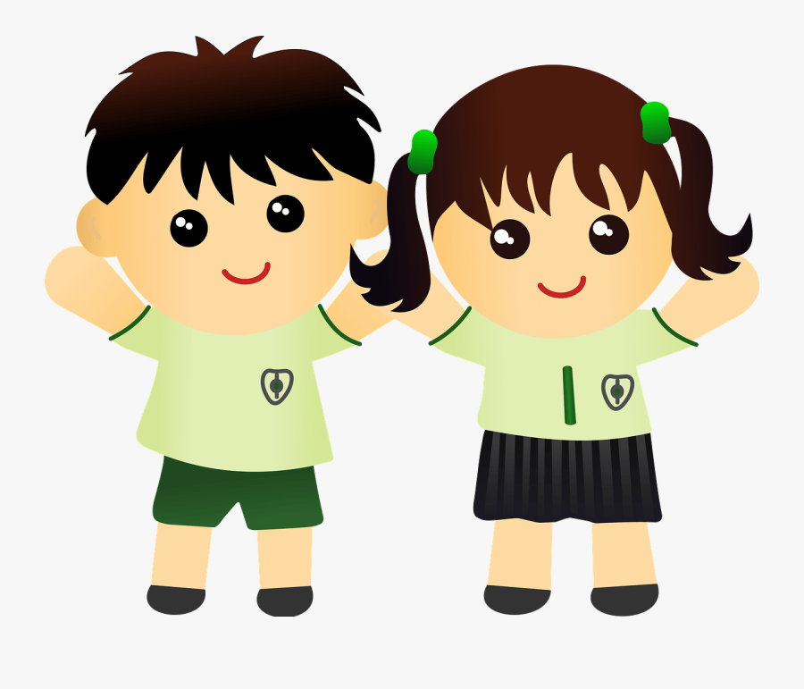 2 Children Clipart, Transparent Clipart