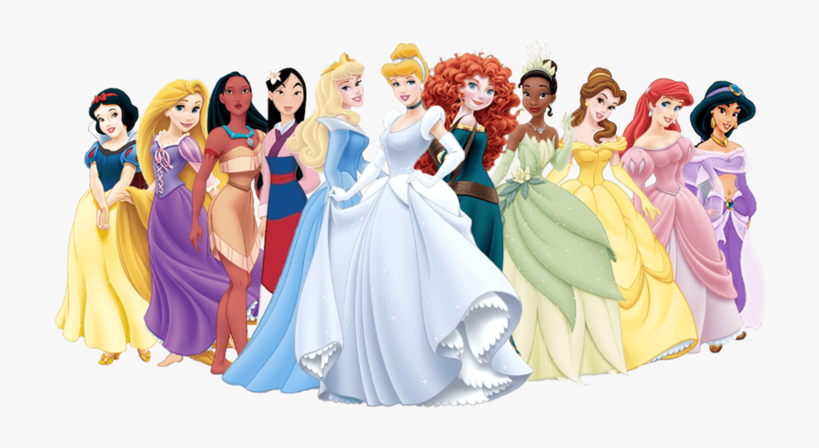 Large Group Of Disney Princesses - All Disney Princesses, Transparent Clipart