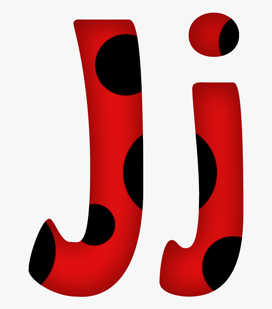 Flores Y Letras Para Decoupage - Letra J Ladybug, Transparent Clipart