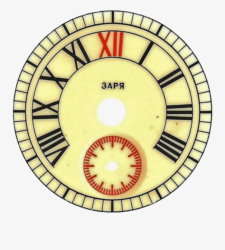 Vintage Printable Clock Face Without Hands, Transparent Clipart