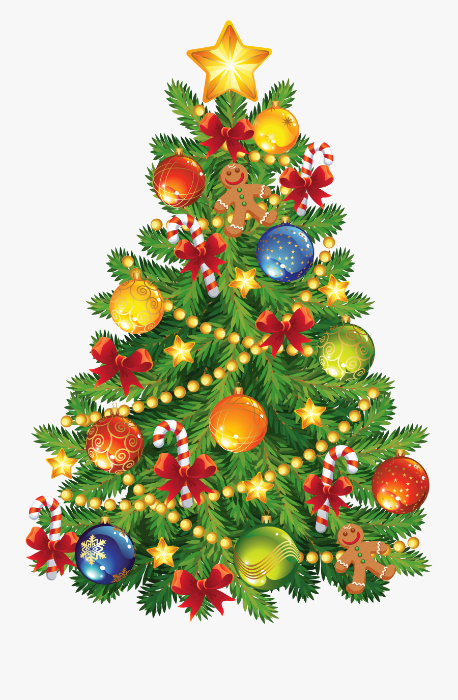 Christmas Tree Clip Art - Christmas Tree, Transparent Clipart