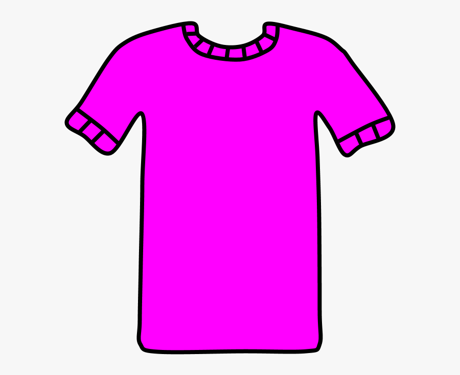T-shirt, Collar And Sleeve Striped Detail, Violet - T-shirt, Transparent Clipart