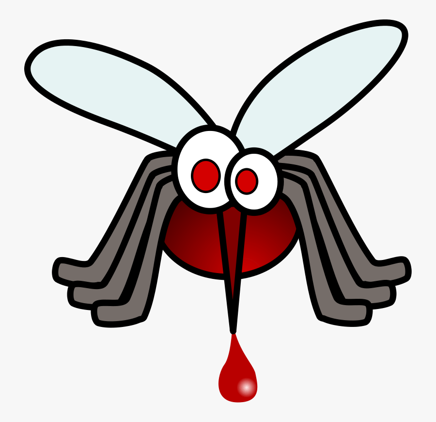 Blood Drop Clipart - Cartoon Mosquito Clipart, Transparent Clipart