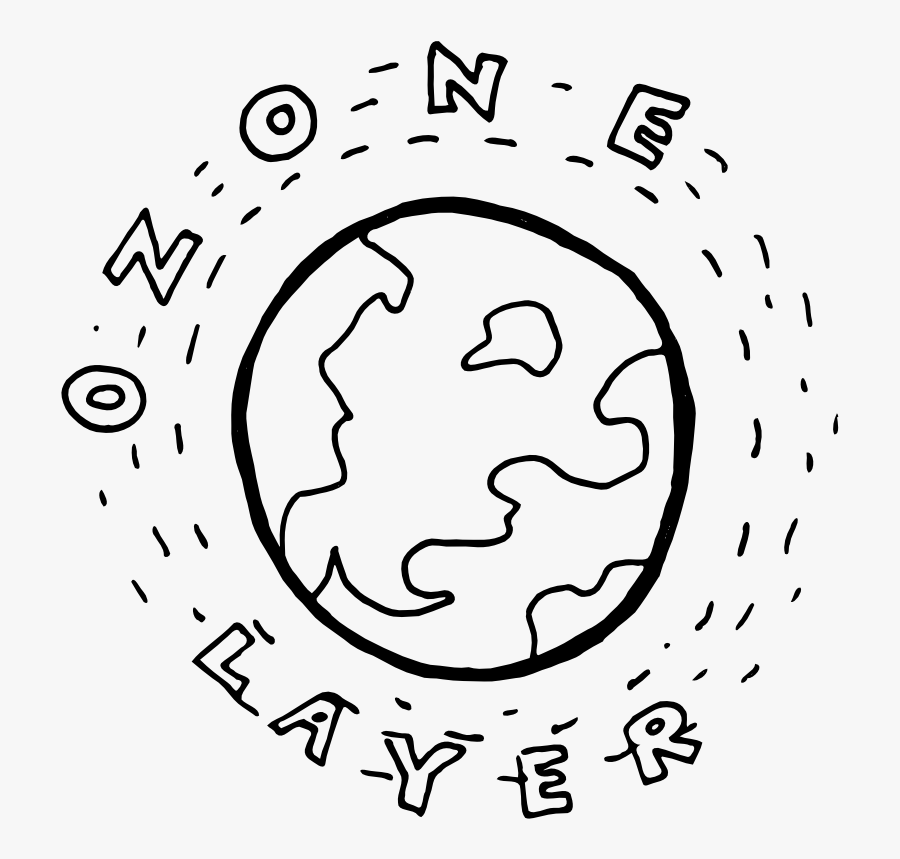 Ozone Layer - Ozone Layer Clipart Black And White, Transparent Clipart