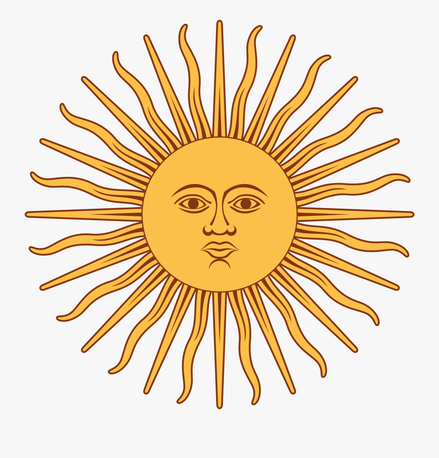 Inti Incan Myth The - Flag Of Argentina Sun, Transparent Clipart