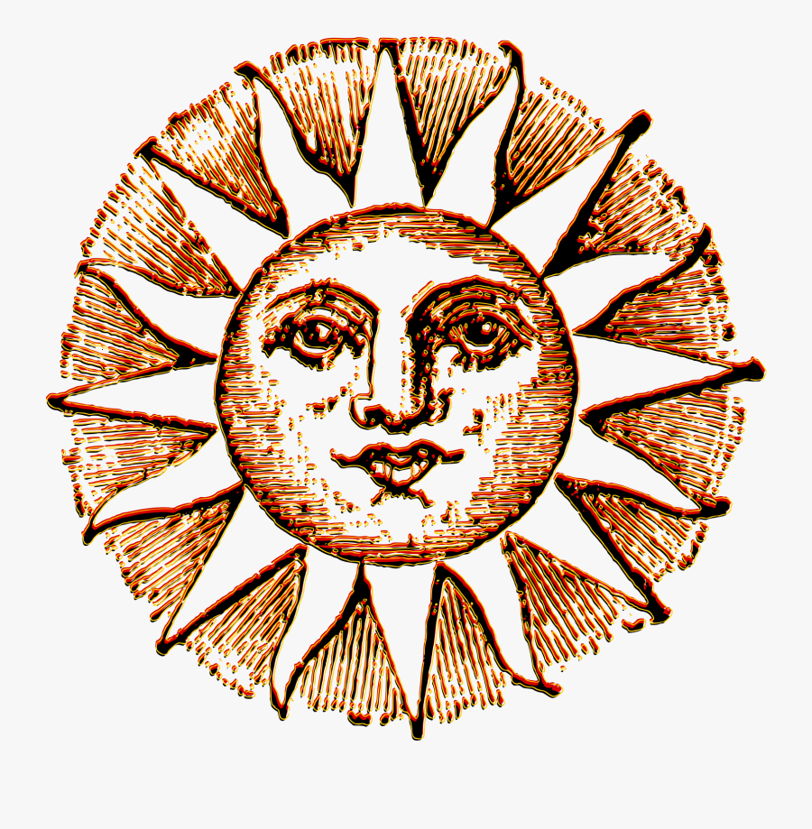 Big Image Png - Vintage Sun Png, Transparent Clipart