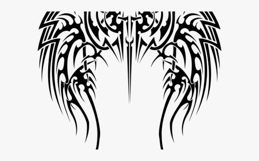 Wings Clipart Tribal - Celtic Wing Tattoo Designs, Transparent Clipart