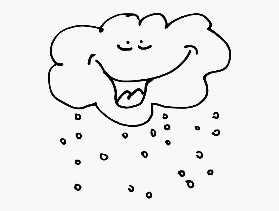 Cartoon Snow Cloud - Cloud Raining Clip Art, Transparent Clipart