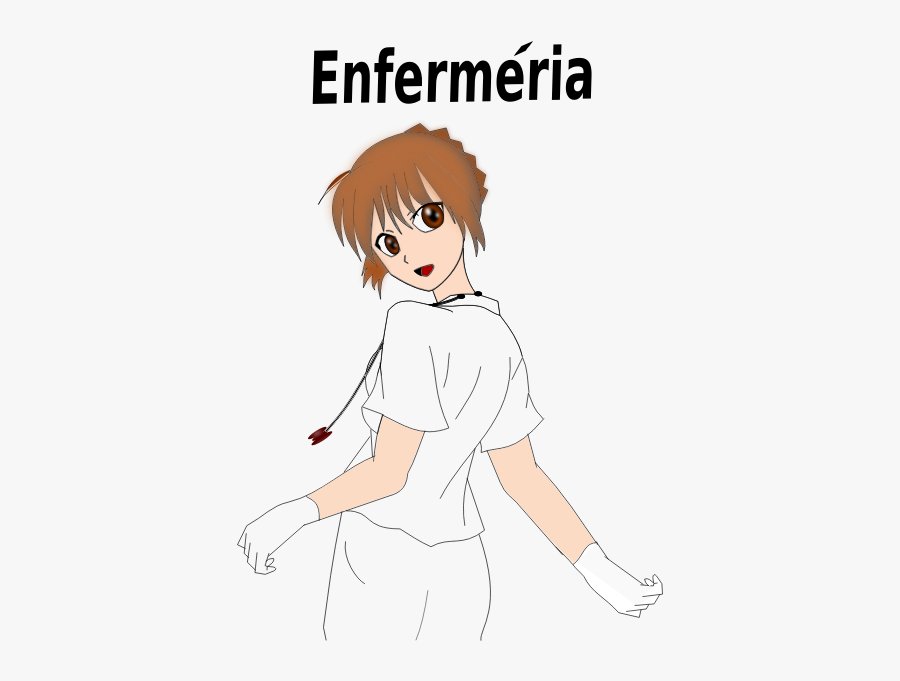 Nurse In White Uniform Vector Clip Art, Transparent Clipart