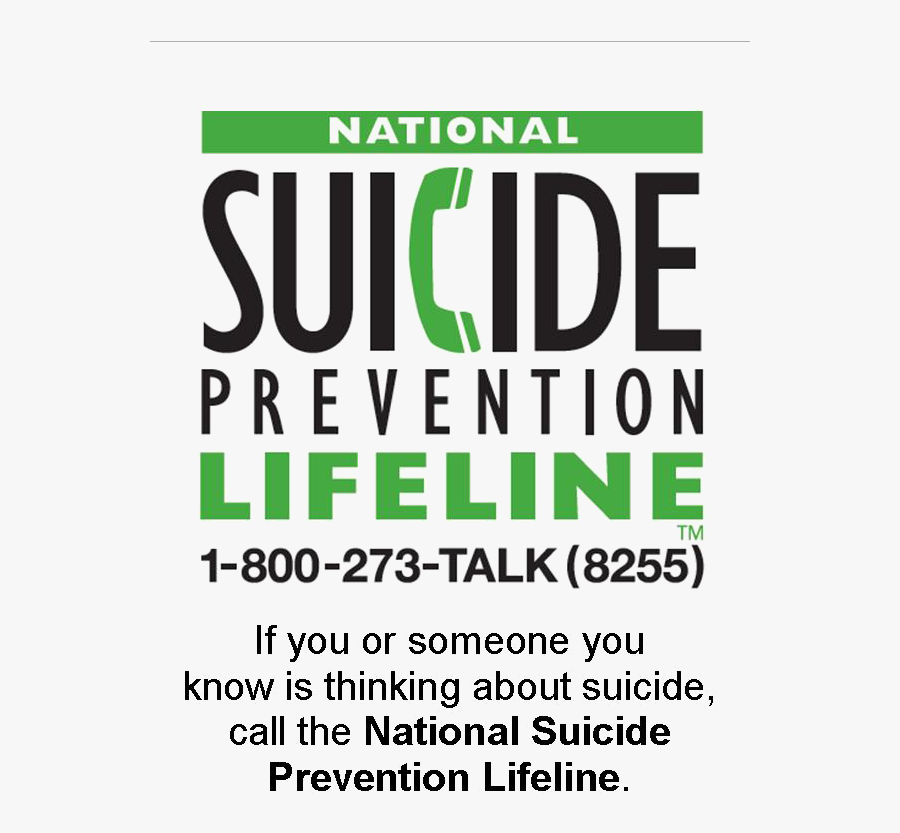 Suicide Prevention Line - National Suicide Prevention Lifeline, Transparent Clipart