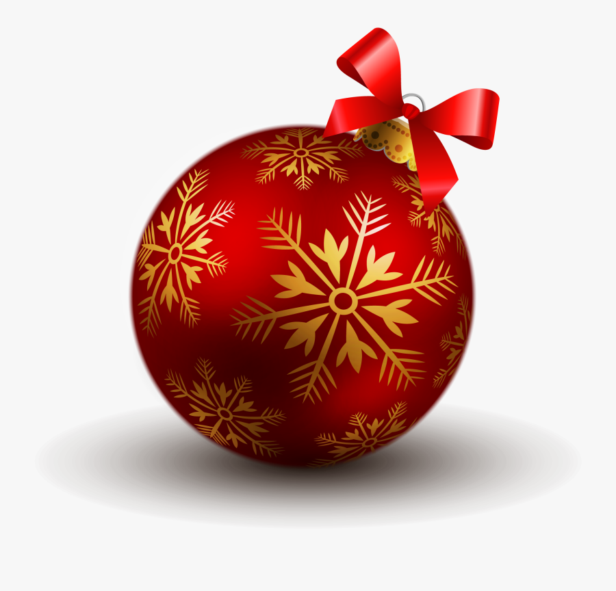 Red Christmas Ball Png, Transparent Clipart