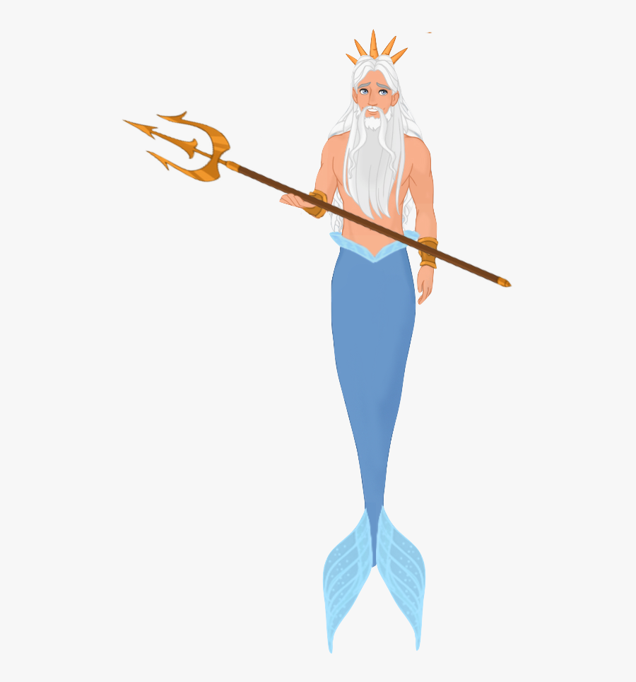 Cartoon Triton, Transparent Clipart