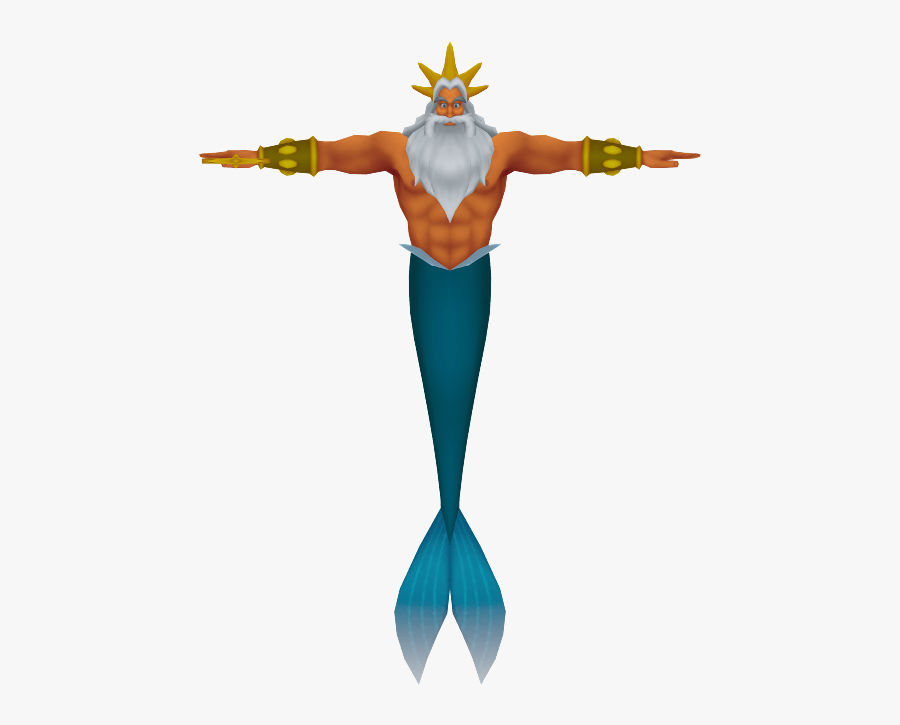 King Triton Png - Kingdom Hearts King Triton, Transparent Clipart