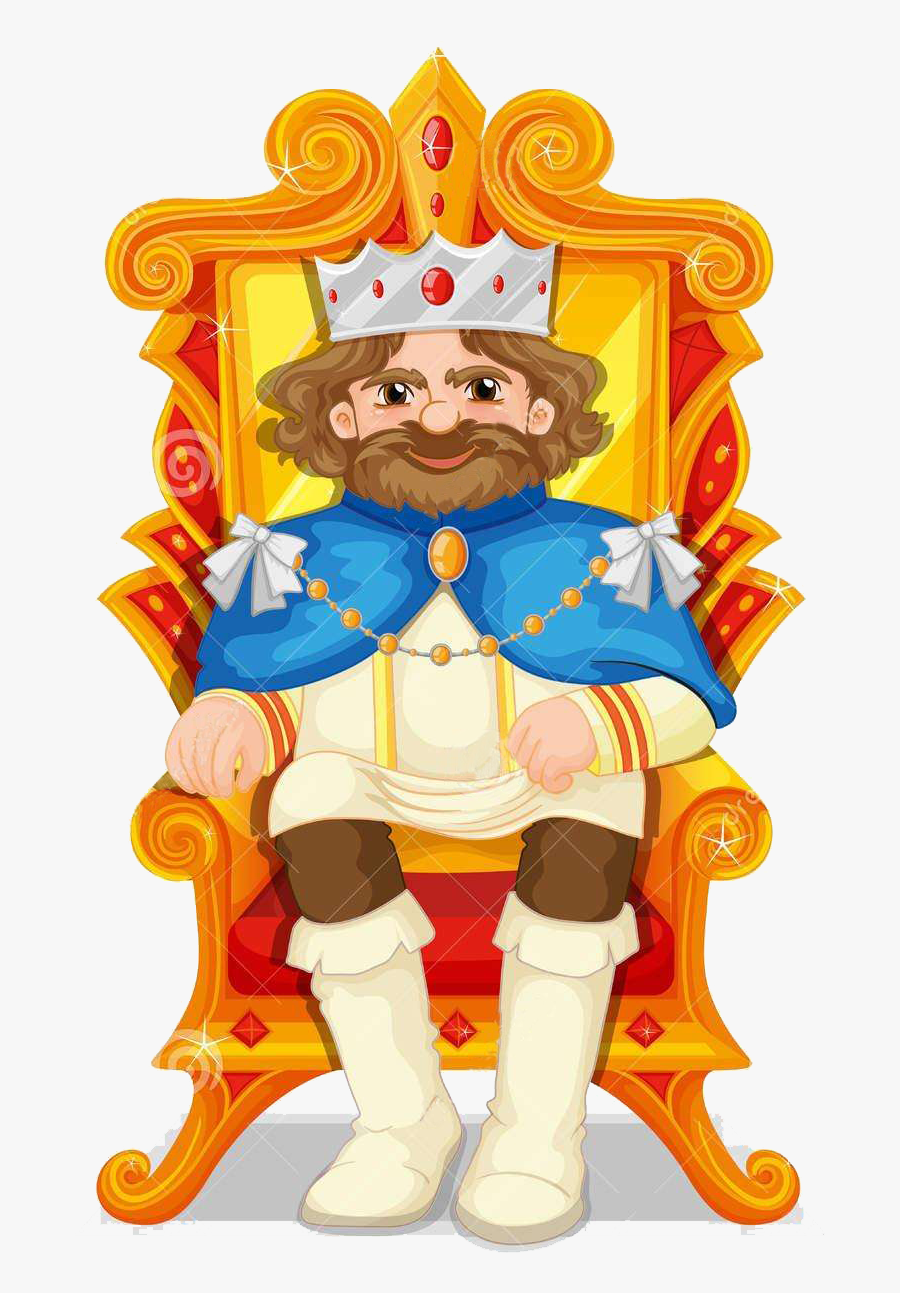 Transparent King Triton Clipart - King Sitting On Throne Clipart, Transparent Clipart