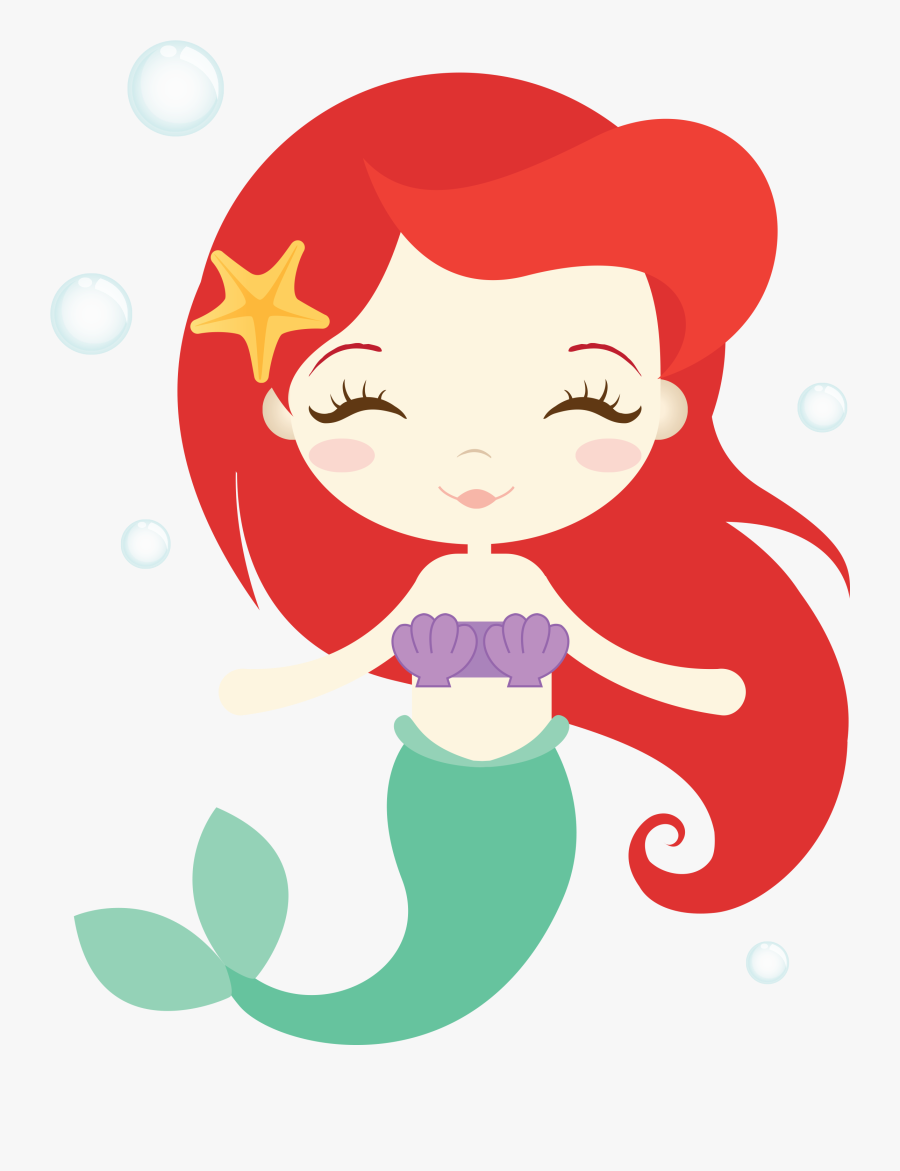 Ariel Png - Cute Little Mermaid Png, Transparent Clipart