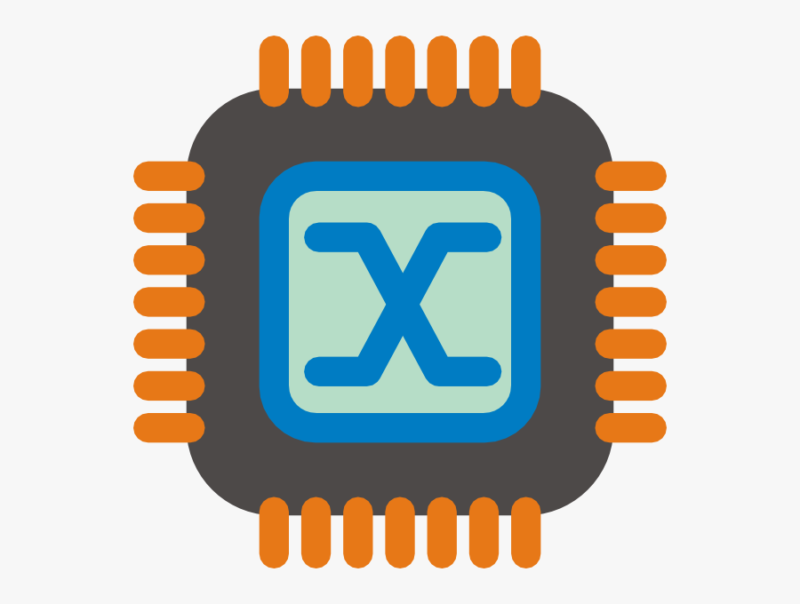 Microchip - Clipart - Computer Chip Clip Art, Transparent Clipart