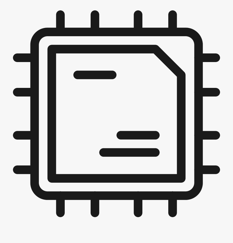 130mm Cpu Cooler Support - Cpu Icon, Transparent Clipart