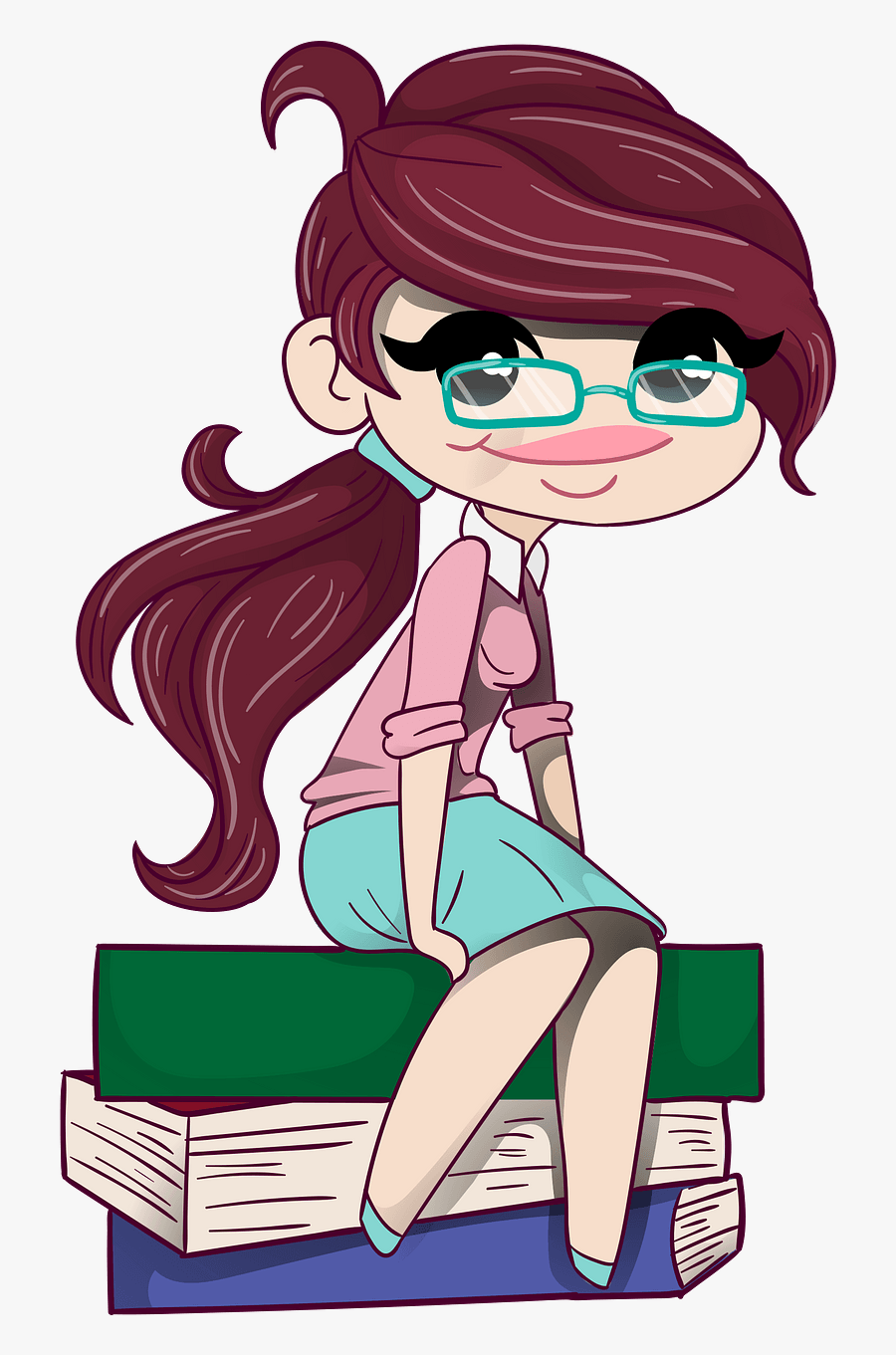 Whatsapp Dp Cartoon Girl, Transparent Clipart