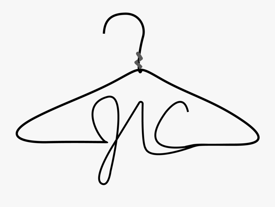 Hanger Transparent Dress - Line Art, Transparent Clipart