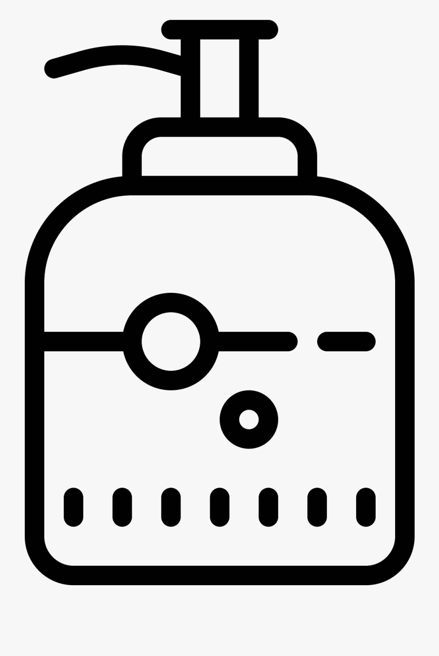 There Is A Square Bottle Half-filled With Some Bubbly - Água Simbolo Torneira, Transparent Clipart